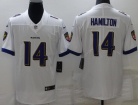 Baltimore Ravens #14 Kyle Hamilton White Vapor Limited Jersey