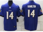 Baltimore Ravens #14 Kyle Hamilton Purple Vapor Limited Jersey