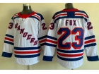 Adidas New York Rangers #23 Adam Fox White Jersey