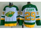 Adidas Minnesota Wild #29 Marc-Andre Fleury White Retro Jersey