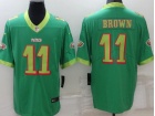 Philadelphia Eagles #11 Aj Brown Apple Green Limited Jersey