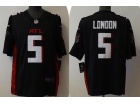 Atlanta Falcons #5 Drake London Black Limited Jersey