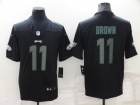 Philadelphia Eagles #11 Aj Brown Black Impact Limited Jersey