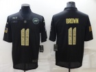 Philadelphia Eagles #11 Aj Brown Black/Camo Salute to Service Limited Jersey