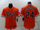 Nike Detroit Tigers #24 Miguel Cabrera Orange Flexbase Jersey