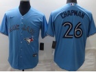 Nike Toronto Blue Jays #26 Matt Chapman Baby Blue Cool Base Jersey