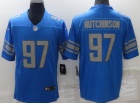 Detroit Lions #97 Aidan Hutchinson Blue limited Jersey