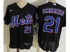 Nike New York Mets #21 Max Scherzer Black Flexbase Jersey