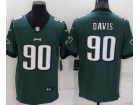 Philadelphia Eagles #90 Jordan Davis Green Limited Jersey