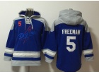 Nike Los Angeles Dodgers #5 Freddie Freeman Blue Hoodies