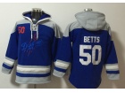 Nike Los Angeles Dodgers #50 Mookie Betts Blue Hoodies