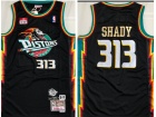 Detroit Pistons #313 Slim Shady Black Mitchell Ness Jersey