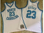 North Carolina #23 Michael Jordan White 1983-94 Throwback Jersey