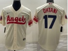 Nike Los Angeles Angels #17 Shohei Ohtani Cream City Cool Base Jersey