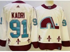 Adidas Colorado Avalanche #91 Nazem Kadri White Retro Jersey