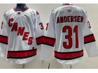 Adidas Carolina Hurricanes #31 Frederik Andersen White CANES Hockey Jersey