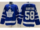 Adidas Toronto Maple Leafs #58 Michael Bunting Blue Jersey