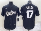 Nike Los Angeles Dodgers #17 Joe Kelly Black Cool Base Jersey