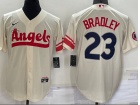 Nike Los Angeles Angels #23 Archie Bradley Cream City Cool Base Jersey