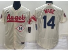 Nike Los Angeles Angels #14 Tyler Wade Cream City Flexbase Jersey