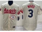 Nike Los Angeles Angels #3 Taylor Ward Cream City Flexbase Jersey