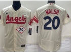 Nike Los Angeles Angels #20 Jared Walsh Cream City Flexbase Jersey