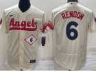 Nike Los Angeles Angels #6 Anthony Rendon Cream City Flexbase Jersey