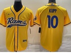 Los Angeles Rams #10 Cooper Kupp Yellow Baseball Jersey