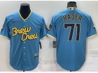 Nike Milwaukee Brewers #71 Josh Hader Baby Blue City Cool Base Jersey