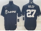 Nike Atlanta Braves #27 Austin Riley Black Turn Back Jersey