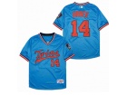 Minnesota Twins #14 Kent Hrbek Blue Throwback Jersey