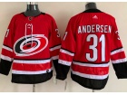 Adidas Carolina Hurricanes #31 Frederik Andersen Red Jersey