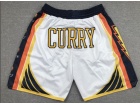 Golden State Warriors #30 Stephen Curry White Champion Just Don Shorts