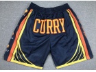 Golden State Warriors #30 Stephen Curry Blue Champion Just Don Shorts