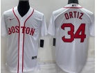 Nike Boston Red Sox #34 David Ortiz White Turn Back Jersey