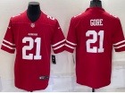 San Francisco 49ers #21 Frank Gore Red Limited Jersey