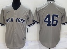 Nike New York Yankees #46 Grey Cool Base Jersey