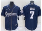 Dallas Cowboys #7 Trevon Diggs BlueBaseball Jersey