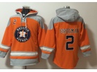 Houston Astros #2 Alex Bregman  Orange Hoodies