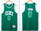 Boston Celtics #0 Jayson Tatum Green Throwback Jersey