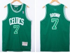 Boston Celtics #7 Jaylen Brown Green Throwback Jersey