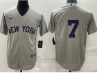 Nike New York Yankees #7 Mickey Mantle Grey Field Of Dreams Cool Base Jersey