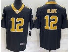 New Orleans Saints #12 Chris Olave Black Limited Jersey