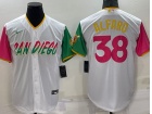 Nike San Diego Padres #38 Jorge Alraro White City Cool Base Jersey