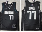 Nike Dallas Mavericks #77 Luka Doncic Black Mvp Jersey