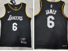 Nike Los Angeles Lakers #6 Lebron James Black Mvp Jersey