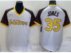 Nike San Diego Padres #35 Randy Jones White Throwback Jersey