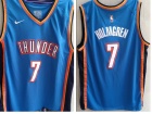 Oklahoma City Thunder #7 Chet Holmgren Blue Jersey