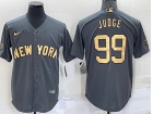 New York Yankees #99 Aaron Judge Grey 2022 All Star Jerseys