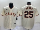 Nike San Francisco Giants #25 Barry Bonds Cream Cool Base Jerseys